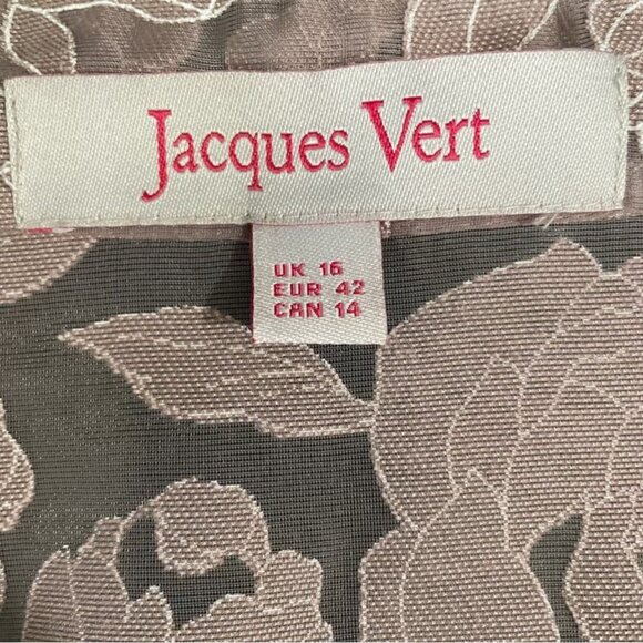 Jacques Vert Sheer Floral Embroidered Kimono UK 16 Wedding Occasion Cover Up - Picture 2 of 12